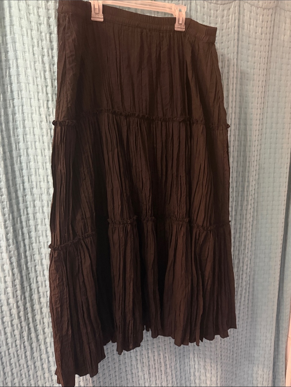Black Tiered Maxi Skirt - Women